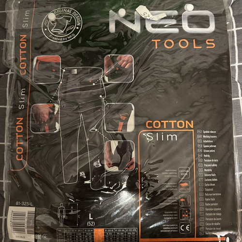 Neo Tools Work Suit New, Jacket and Pants, Size 52