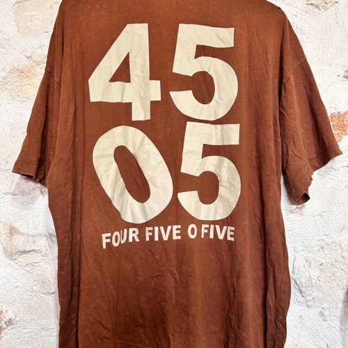 Oversized ASOS T-shirt brown with 4505 print, size S used