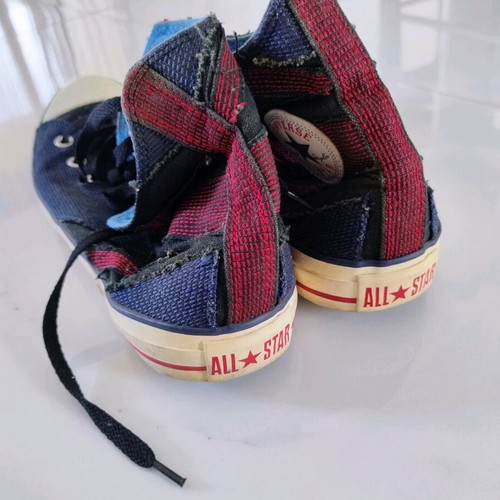 All Star Converse "The Who Edition" used, size 44, blue and red
