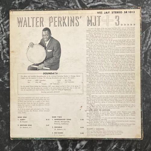 Walter Perkins' MJT + III vinyl used, jazz