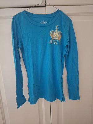 Juicy Couture long-sleeve blouse like new, blue, size M