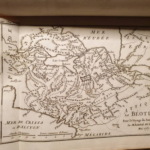 1789 Accompanying Volume with Maps for Anacharsis Used