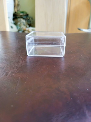 Transparent Plastic Boxes with Lid for Wedding and Baptism Favors, 290 pcs new