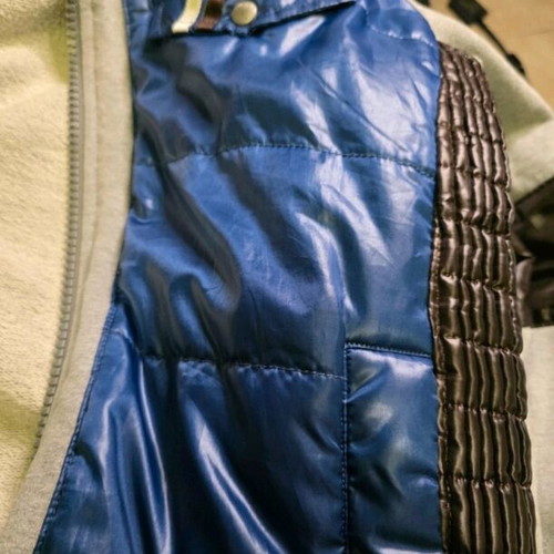 Energie Sixty Blue Puffer Moto Jacket used