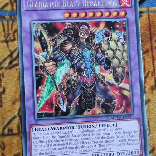Gladiator Beast Heraclinos Fusion Monster κάρτα σαν καινούργιο