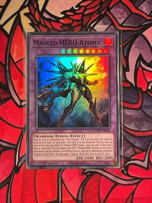 Masked Hero Atomic SR MZMU-en016 new Yu-Gi-Oh! card
