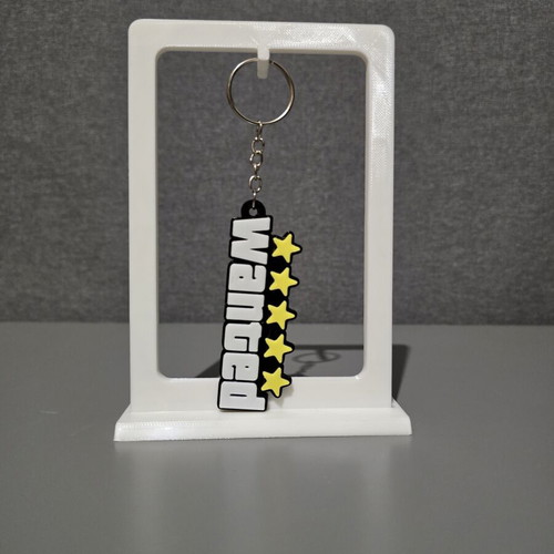 3D printed keychain Wanted Grand Theft Auto like new
