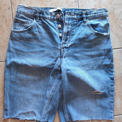 Pull & Bear denim bermuda size M 38 10 blue like new