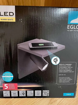 Eglo CIGLIE επιτοίχιο φωτιστικό νέο με ασύρματη φόρτιση