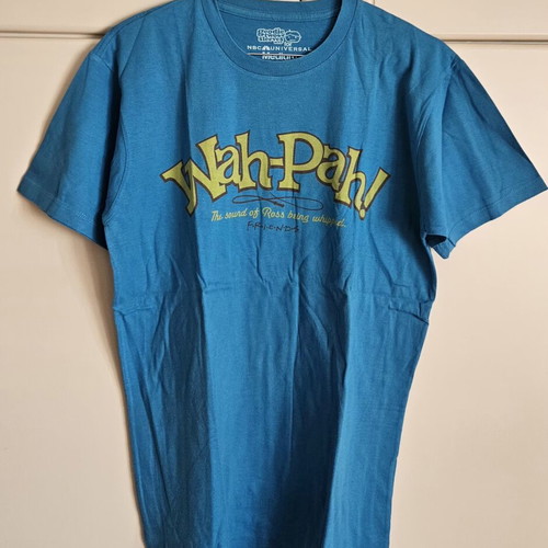 Friends Wah-Pah! T-shirt, medium, blue and yellow