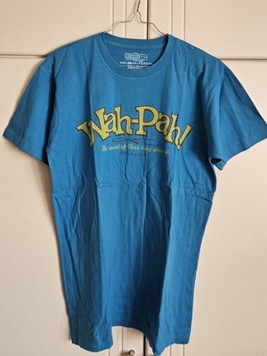 Friends Wah-Pah! T-shirt, medium, blue and yellow