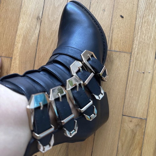 Vera Blum black ankle boots size 38 new, stylish and lightweight