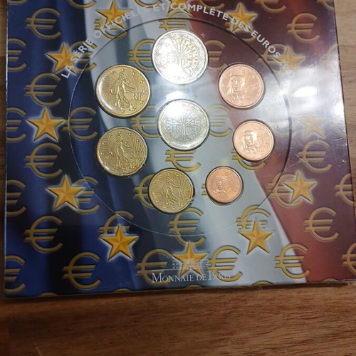 Σετ ευρώ Γαλλίας 2003 BU σφραγισμένη καρτέλα
