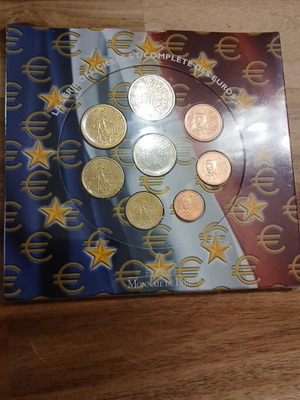 Σετ ευρώ Γαλλίας 2003 BU σφραγισμένη καρτέλα