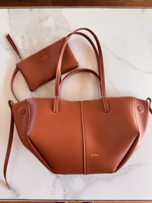 Polene Cyme Mini bag like new, brown