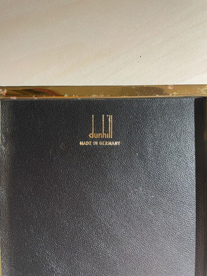 Dunhill leather tobacco case used, very rare