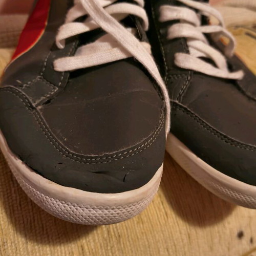 Puma athletic boots used, size 38, black and pink