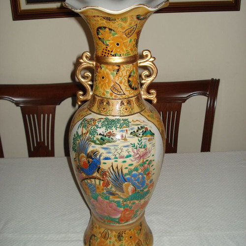 Large decorative floor vase used 60cm 21cm 3kg