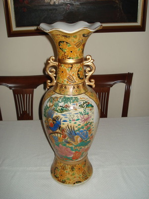 Large decorative floor vase used 60cm 21cm 3kg