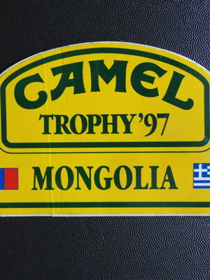 Collectible sticker Camel Trophy '97 Mongolia new