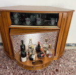 Wooden rotating drinks cabinet used