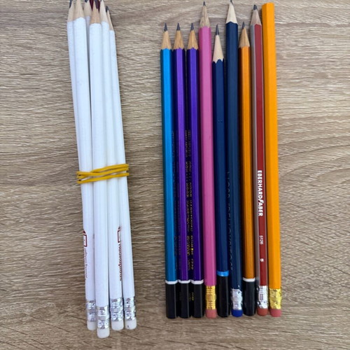Pencils new, pack of 17 pieces