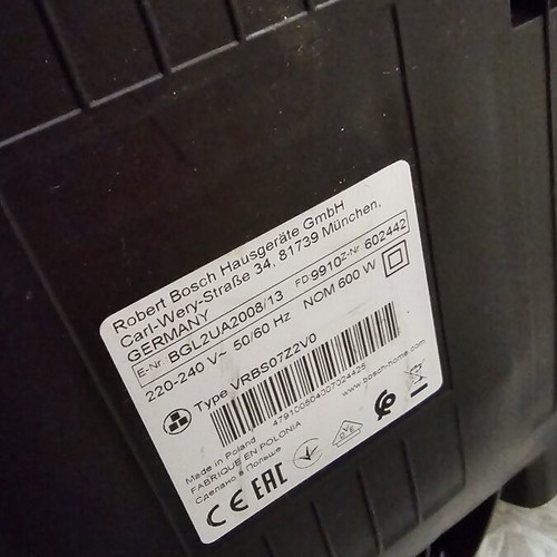 Bosch vacuum cleaner used