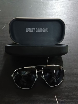 Harley-Davidson мъжки слънчеви очила тип aviator с метална рамка в черно