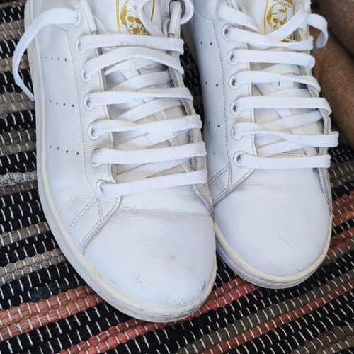 Adidas Stan Smith sneakers like new, size 41.5, white and gold