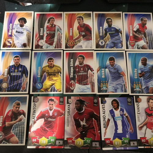 Football cards used, old collectible pack