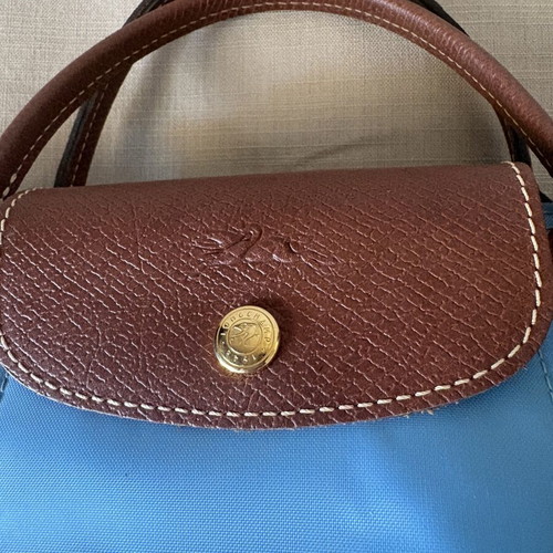Longchamp blue medium handbag new without tags