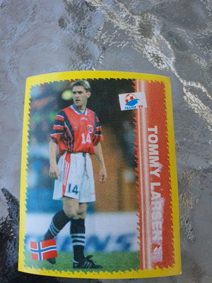 Συλλεκτικό αυτοκόλλητο Tommy Larsen World Cup 1998 μεταχειρισμένο
