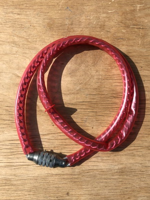 Vintage Pink Bicycle Lock with Code 8734 New