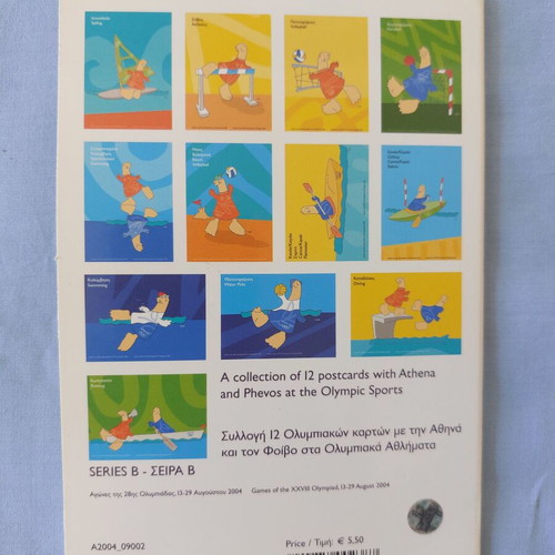 12 Authentic Olympic Cards Series B Athens 2004
