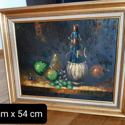 Still-life painting like new with artist signature