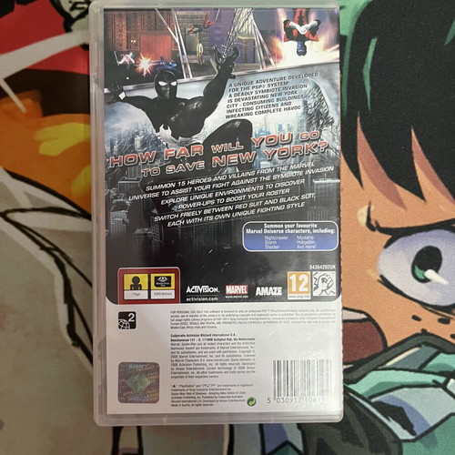 Amazing Allies Edition Spider-Man Web of Shadows PSP game