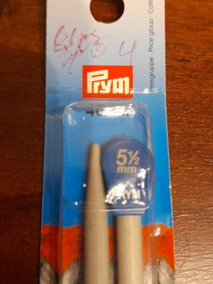 Prym knitting needles no 5.5 new in original packaging