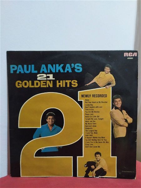  Paul Anka's 21 golden hits LP (diskos viniliou)