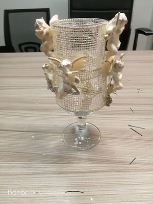 Christmas decorative glass used, height 20cm