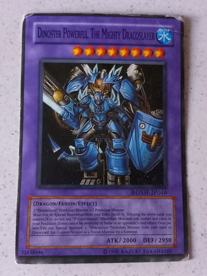 Yu-Gi-Oh! Dinoster Powerful, the Mighty Dracoslayer BOSH-JP046 μεταχειρισμένο, 5 τεμάχια