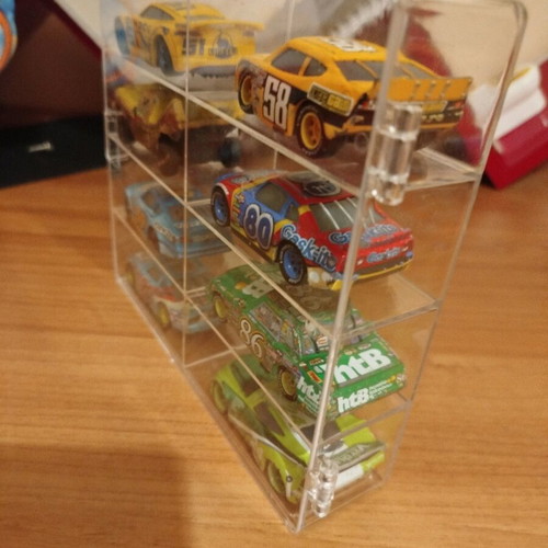 Acrylic cases for toy cars like new, set of 2