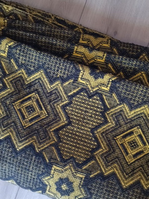 Rug new, double-sided, 215x330 cm, yellow and black