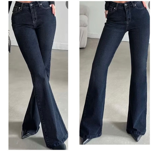 Elastic Flared Jeans M New