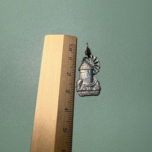 Vintage silver 925 necklace pendant used with Mykonos windmill