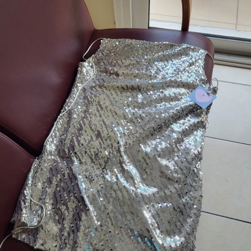 Marmalady sequin dress one size new, grey and silver