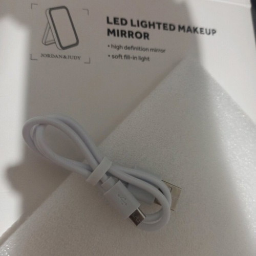 Mirror with LED light new with charging cable