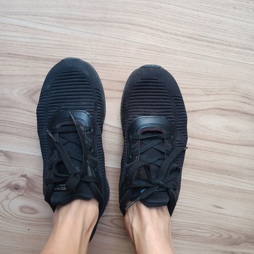 Skechers BOBS sneakers size 37 used, black mesh fabric