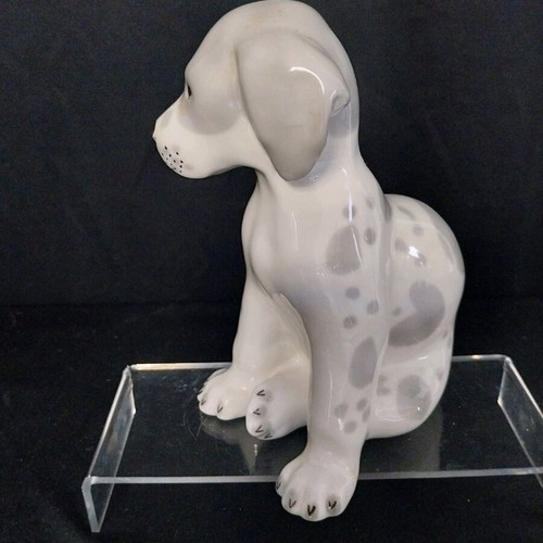Lomonosov LFZ Dalmatian Puppy Porcelain Figurine 1970s USSR