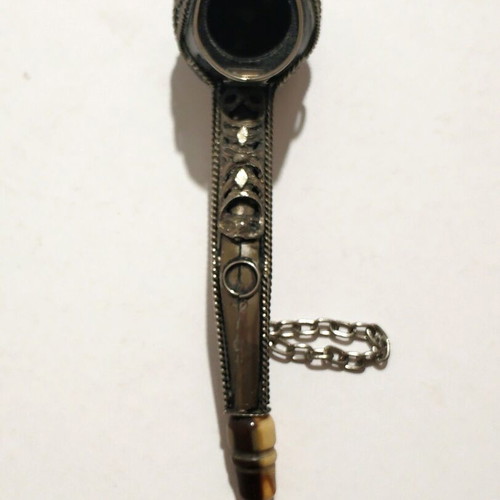 Decorative handmade pipe like new with intricate design