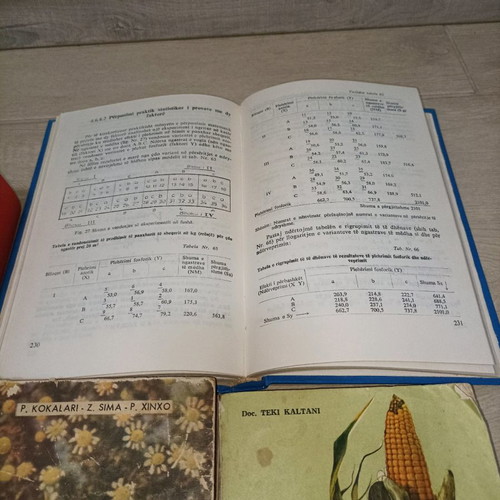 Set of Albanian agricultural books used